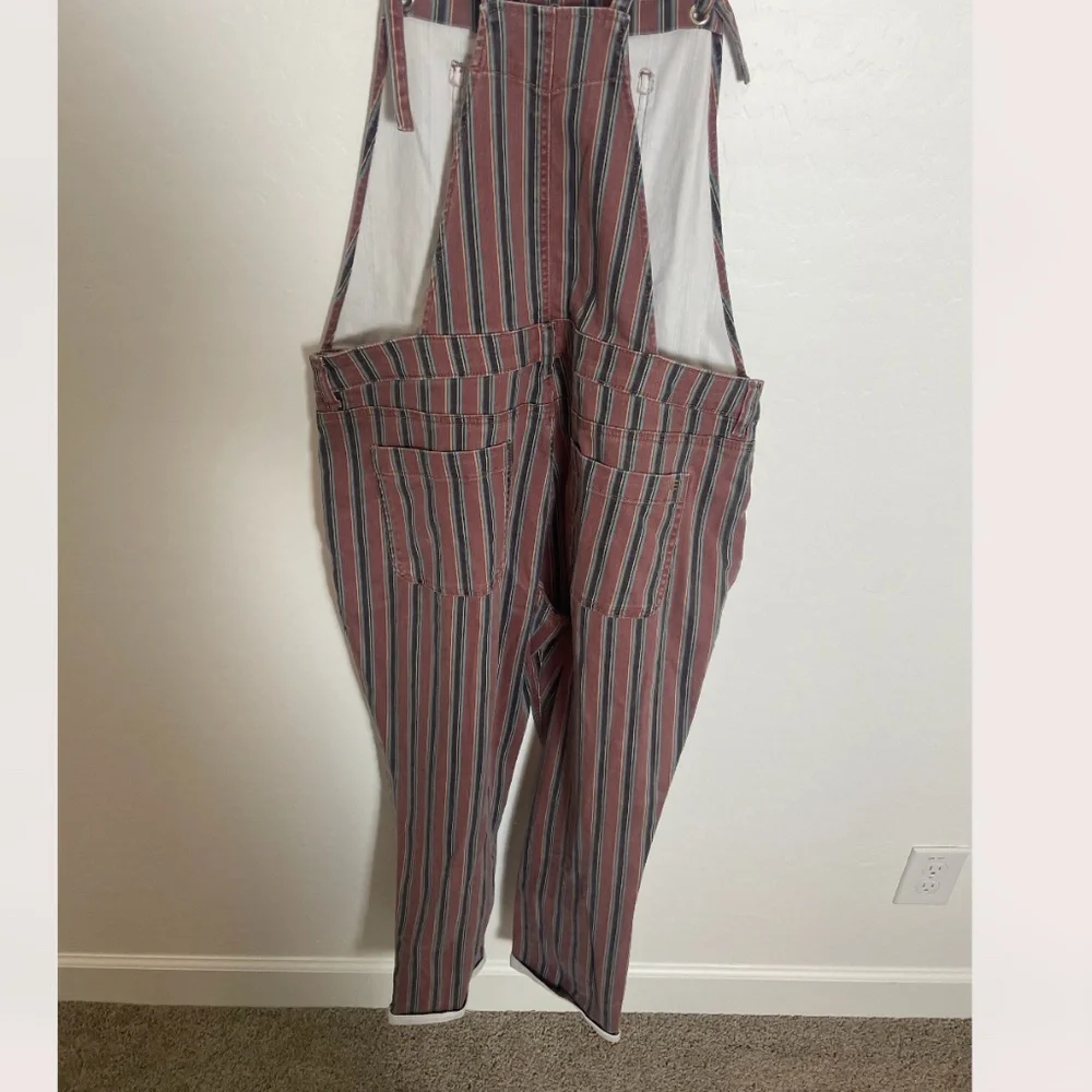 ⭐️ AE High-Waisted Tomgirl Denim Overall Striped Hipster Hippie Artsy Jumpsuit